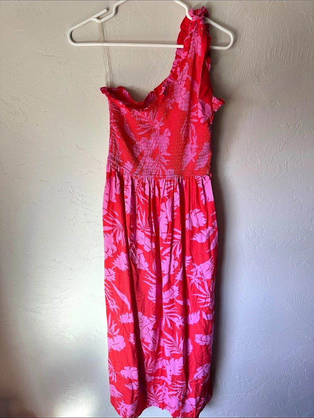 Japna Floral Maxi Dress in Pink & Red Size Small NWT